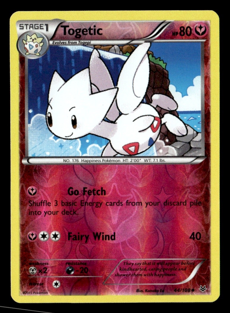 Togetic Uncommon Reverse Holo XY - Roaring Skies 44/108 LP Pokémon TCG