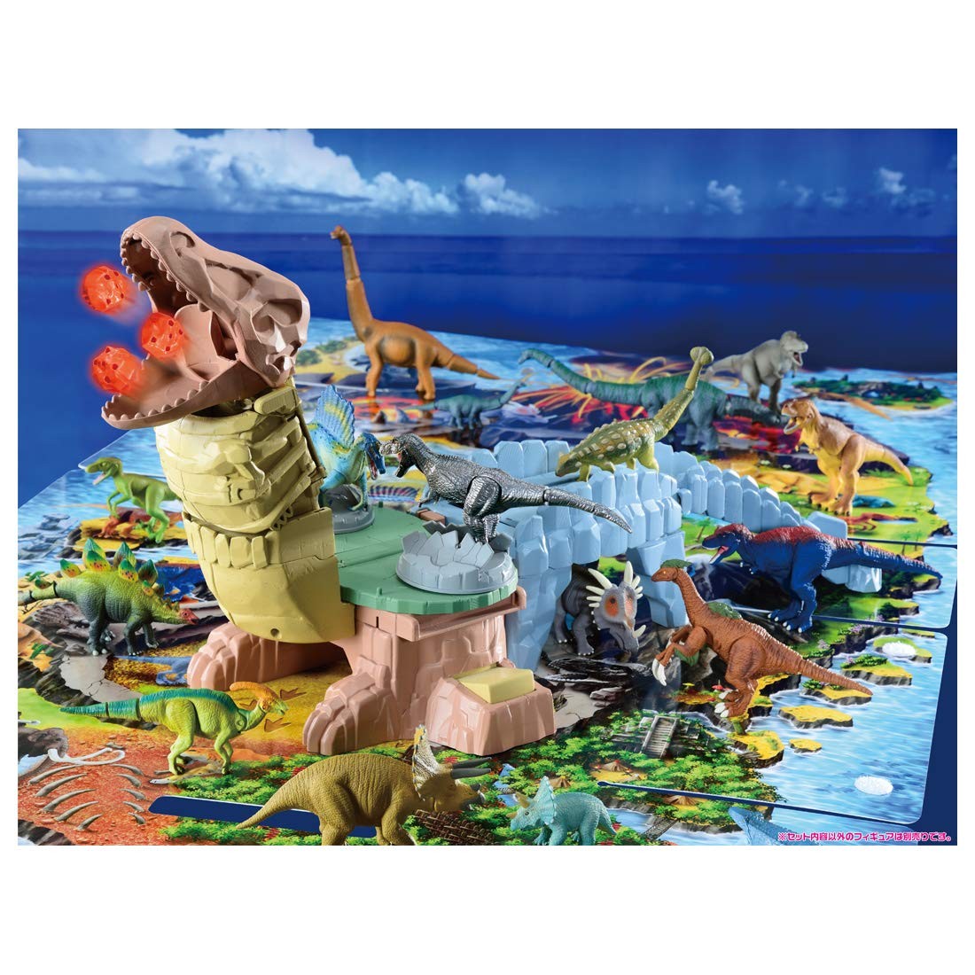 Takara Tomy Ania Gattai Dinosaur Exploration island Big Play Map