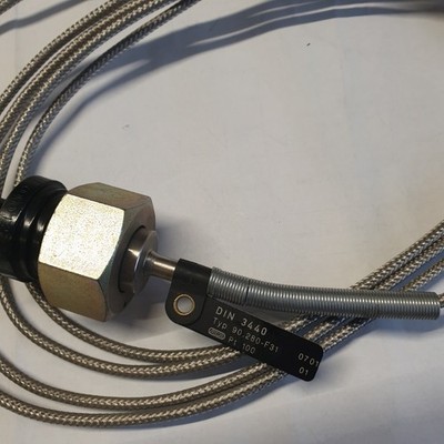 Pt100 Kabeltemperaturfühler Typ: 90.280-F31Norm: DIN 3440 GHM Messtechnik 