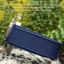 Rubber Silicone Band Strap For Tag Heuer CARRERA AQUARACER Series Watch 20/22mm