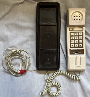 Unisonic 5030 Telephone Vintage 1980s Retro Landline Brown /cream