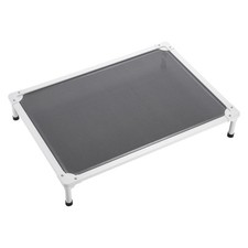 Elevated Dog Cot for Large Dogs Portable Raised Bed with Teslin Mesh Cooling Mat