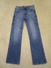 Wrangler Retro Jeans Boys 10 Blue Slim Bootcut Youth Western Pants Dark Wash