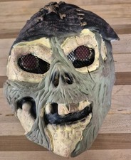 Pirate Halloween Mask With Glowing Red Eyes Batteries Included