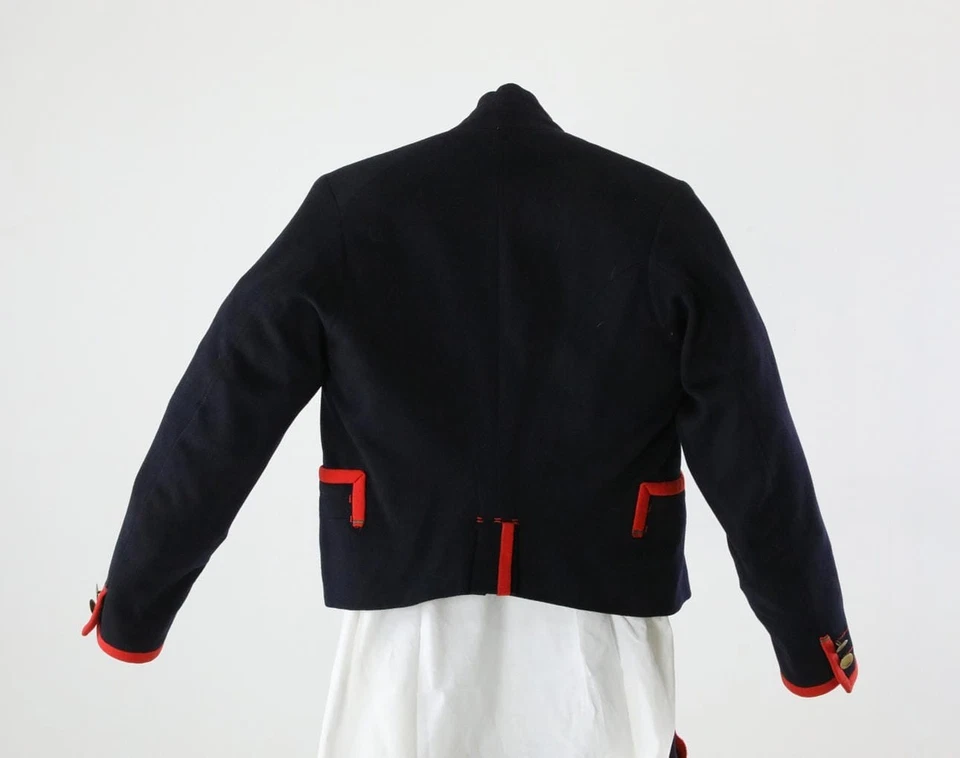 Chaqueta Húsar de Lana Negra Conjunto Completo Disfraz Popular Tradicional Hombre, 5 Piezas, Delsbo, Foto 3 de 4