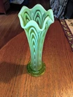 Fenton Uranium Glass Vase