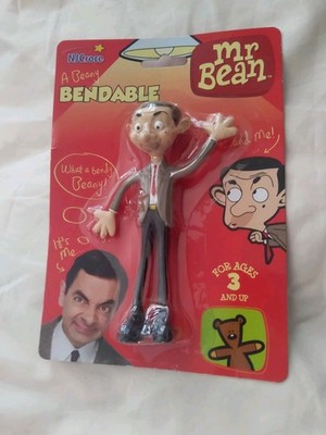 Mr Bean A Beany Bendable Vintage Figure 6'' 1990 NJ Croce Tiger Aspect New Sealed