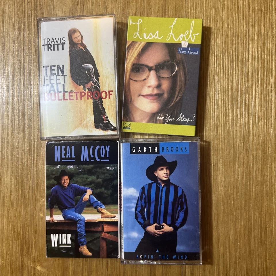 Cassette Tape Lot Classic Rock Country Love Songs Garth Brooks Lisa Loeb Travis Foto 3 de 4