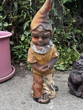 Vintage 60’s/70’s West German Heissner Plastic PVC Garden Gnome 14”