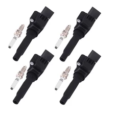 4x Ignition Coil + Spark Plug Set for 2016-18 Audi A3 Sportback UF718 04C905110A