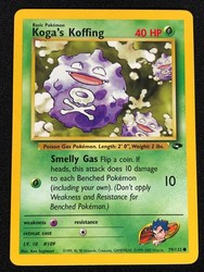 Koga's Koffing 79/132 Gym Challenge 1st Edition Common