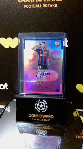 2022-23 Topps Barcelona Team Set Estanis Pedrola Auto /99 Rookie RC