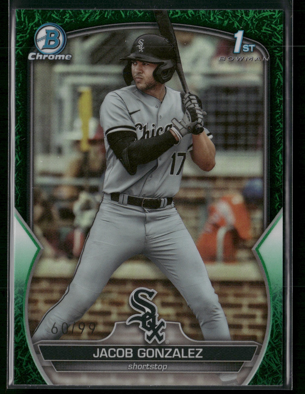 2023 Bowman Draft #BDC-167 Jacob Gonzalez Chrome Green Grass Refractor #/99