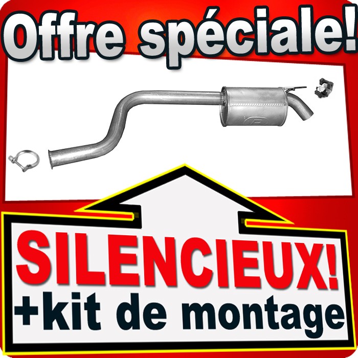 Silencieux arriere Renault Espace IV 1.9 dCi pour reparer un echappement bruyant
