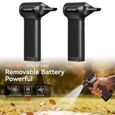 WOLFBOX 2Pcs DF200 Electric Compressed Air Duster with Air Blower Cleaner For PC