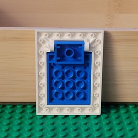 LEGO Trap Door Blue 30042 With Hinge White 30041 From Set 6280 Armada Flagship