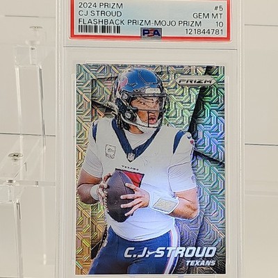 CJ Stroud /25 PSA Silver Mojo Prizm  Prizm Flashback Prizm Variation Texans