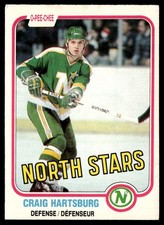 1981-82 O-Pee-Chee Craig Hartsburg Minnesota North Stars #162
