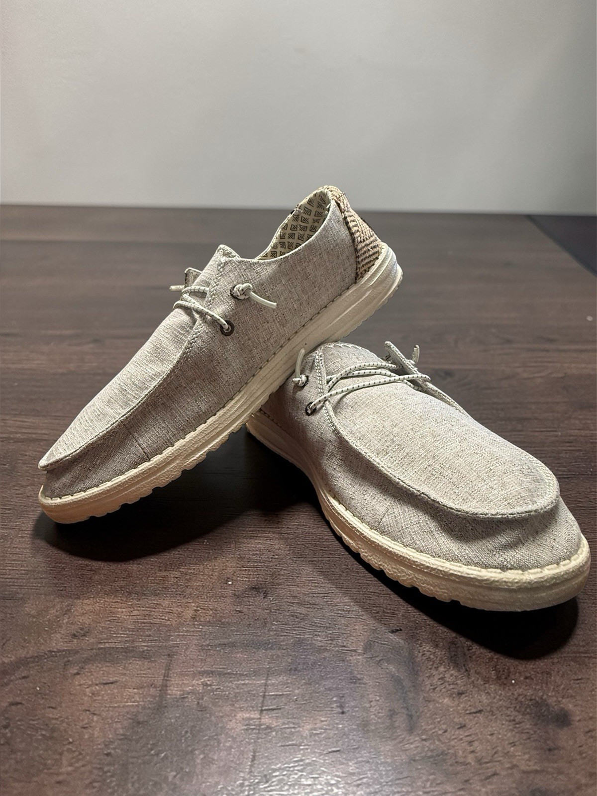 Hey Dude Wendy Chambray Java Tan/Gray Women’s Siz… - image 7