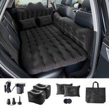 Car Back Row Air Mattress SUV Camping Inflatable Bed w/ Cusion Pillow  Pump