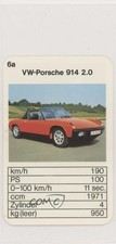 1974 Bielefelder Spielkarten Top Trumpf Ps Hits Vw-porsche 914 20 6a 0q3 1974 Bielefelder Spielkarten Top Trumpf Ps Hits Vw-porsche 914 20 6a 0q3