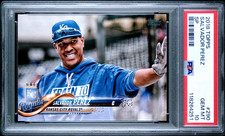 SALVADOR PEREZ 2018 Topps SP Image Variation (Hoodie) PSA 10 GEM MT