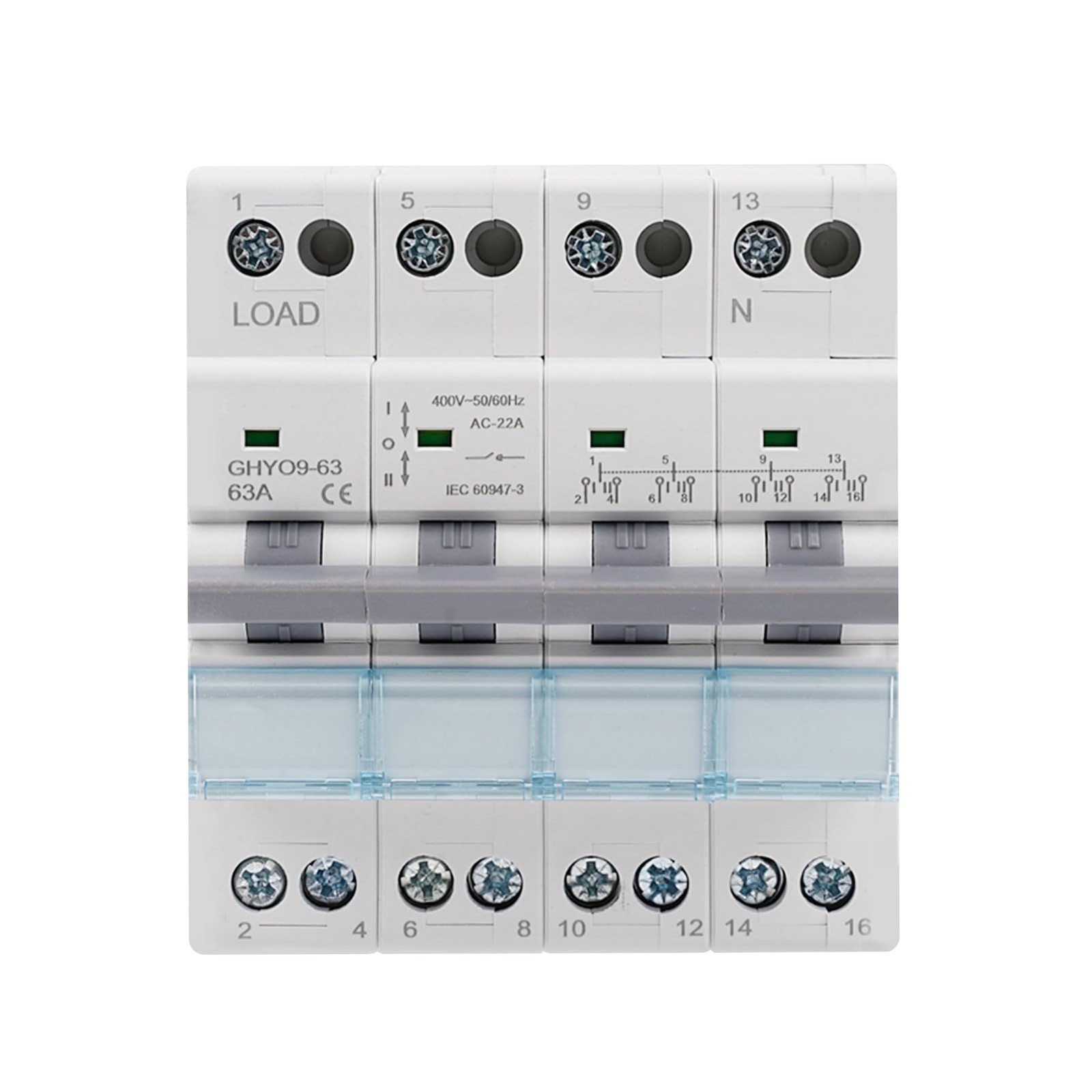 Commutateur de transfert manuel avec coupure double puissance 400V
