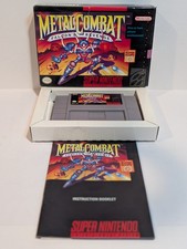 Metal Combat Falcons Revenge Super Nintendo SNES CIB Complete Box Manual Auth