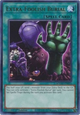 Extra-Foolish Burial - MAGO-EN055 - Rare - 1st Edition - Lightly Played