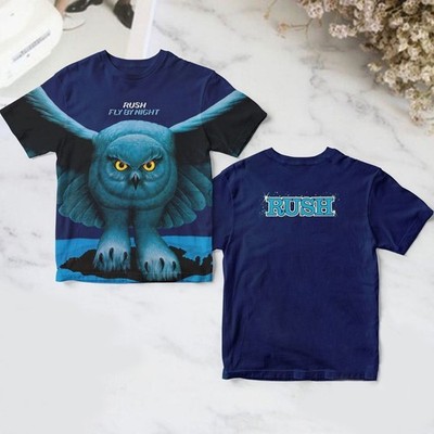 Christmas gift Rush Fly By Night Album Cover 3D T-Shirt   23D644