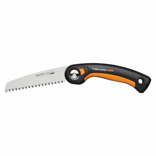 Fiskars KlappsäGe Plus SW68, HandsäGe, Stahl, Kunststoff, Schwarz Orange 1067552-image