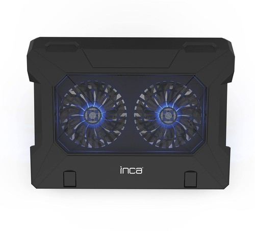 Inca INC-321RX Ergonomischer Dual Fan Stand with Rubber Silent Notebook Kühler, - 第 1/6 張圖片
