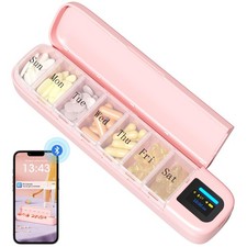 Automatic Pill Dispenser, Smart Pill Organizer with Alarm, Pill Box 7 Day wit...