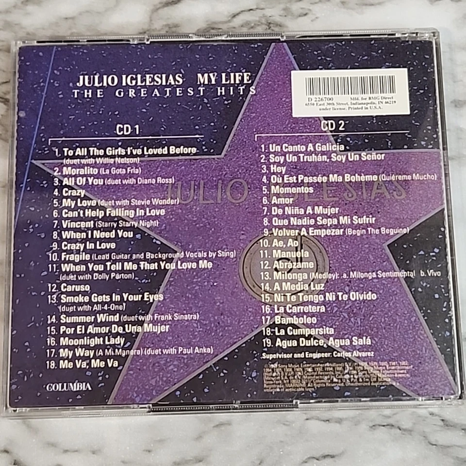 Julio Iglesias - My Life: Greatest Hits - Audio CD By JULIO IGLESIAS Very Good  - Image 4 of 4