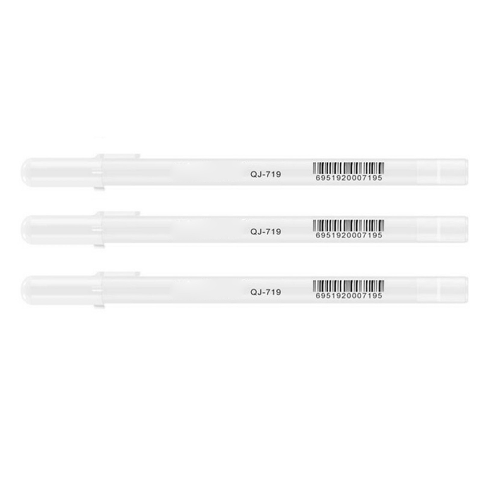 3Pack 0.8mm Fine F Tip White Gel Ink Marker Pen Drawing Art 