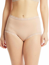 NEW  34 HANKY PANKY SUPIMA COTTON HIGH RISE BOYSHORTS CHAI SZ S