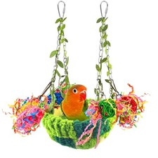 KATUMO Bird Nest, Conure Breeding Bed for Small Birds, Parrotlet Snuggle Nest