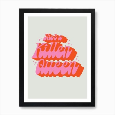 Killer Queen Art Print Framed Wall Art Poster Canvas Print Picture