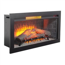 36 Insert Infrared Electric Fireplace with Re...