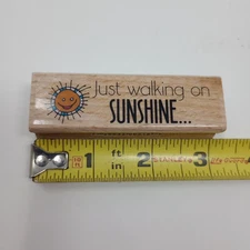 Studio G Just Walking On Sunshine Sun Alison Wong 2011 Wood Mounted Rubber Stamp