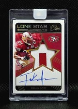 2021 Panini One Frank Gore Lone Star Patch Auto Gold /10 49ers
