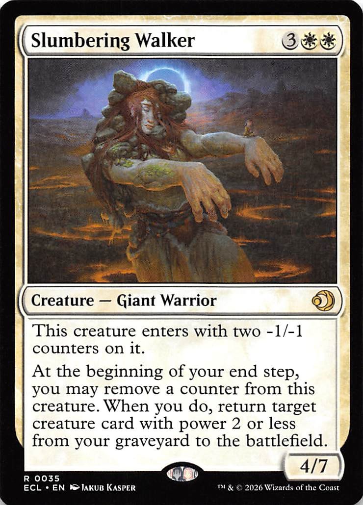 Slumbering Walker 35 Lorwyn Eclipsed Magic the Gathering
