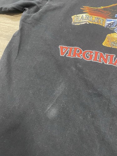 Vintage Harley Davidson Flame Biker Shirt Mens L - Picture 3 of 6