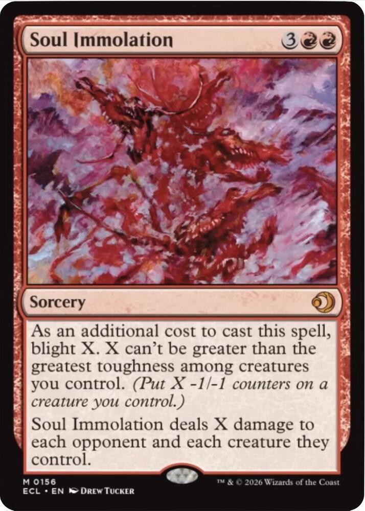 1x Soul Immolation - Lorwyn Eclipsed Near Mint - MTG