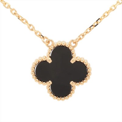 Van Cleef & Arpels Vintage Alhambra Onyx Halskette 750 (YG) 5,1g VCARA45800