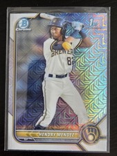 2022 Bowman Chrome 1st Mojo Refractor Hendry Mendez BCP-88