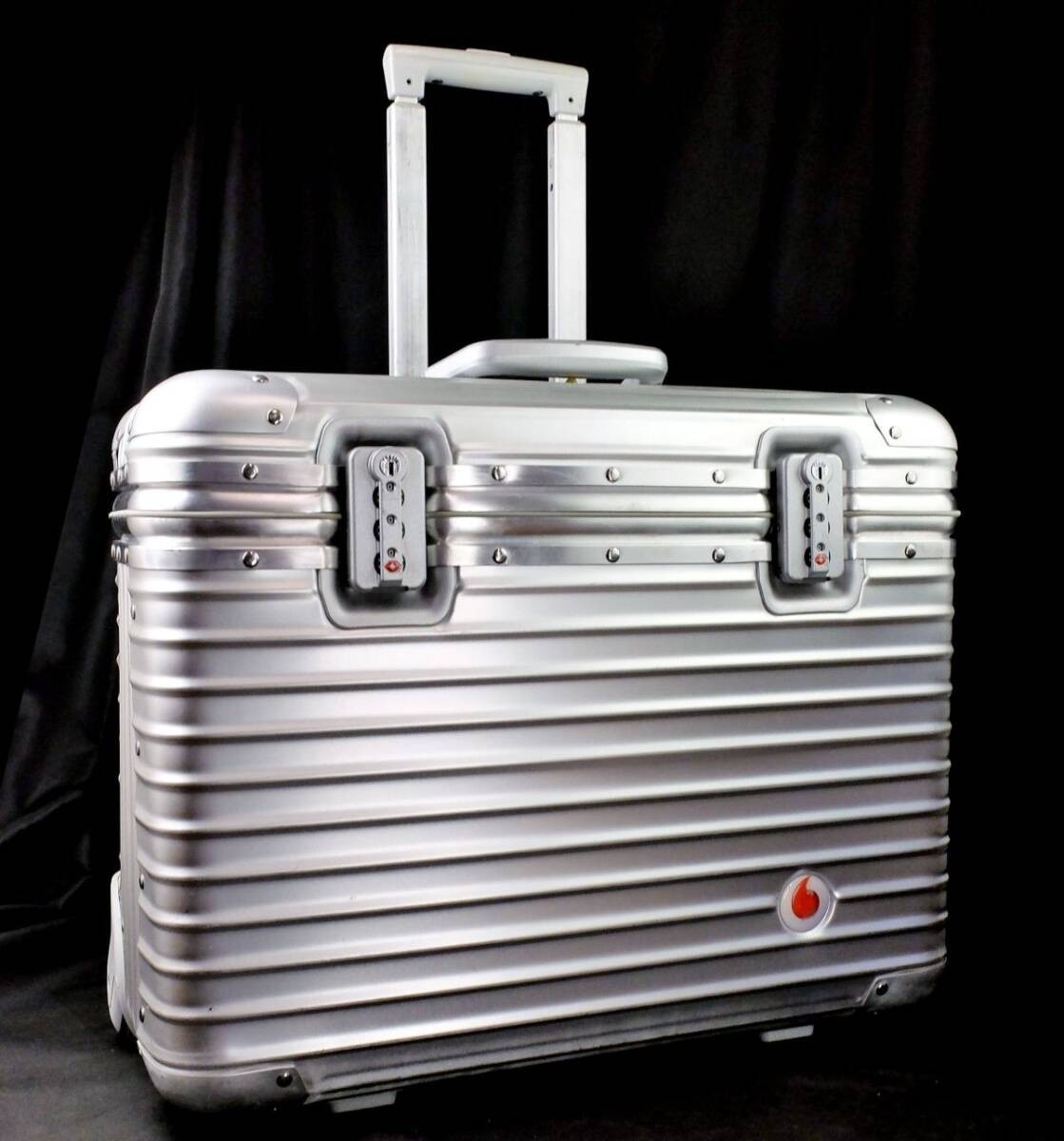 Rimowa Vodafone Topas Pilot Trolley 36L Silver 2-wheels Carry Case