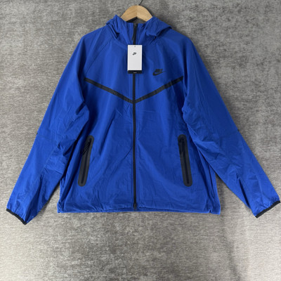 Nike Tech Fleece Woven Tracksuit Jacket Royal Blue Men’s Medium HM7151-480  NWT