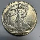 1945-D Walking Liberty Half Dollar AU
