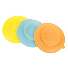 3 Pcs Silicone Cup Plates Tableware Double Sided for Infant Bowls